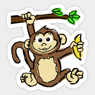 Monkey Sticker